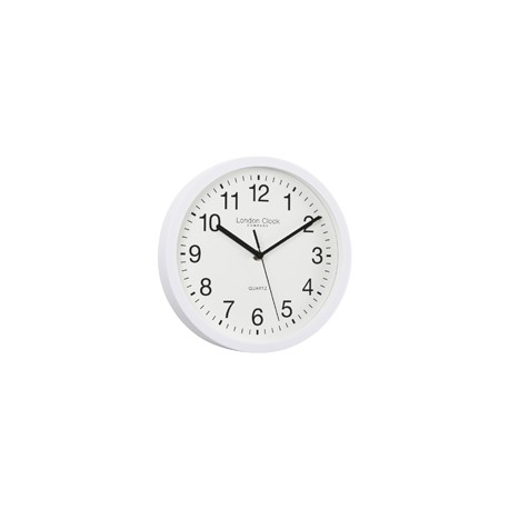 Simple Wall Clock Black-White Diam 26cm