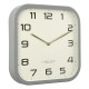 Square grey wall clock Diam 30 cm