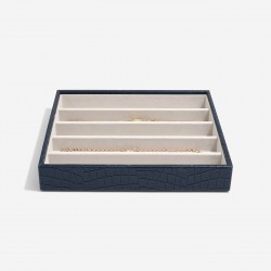 STACKERS NAVY CROC CLASSIC 5 SECTION