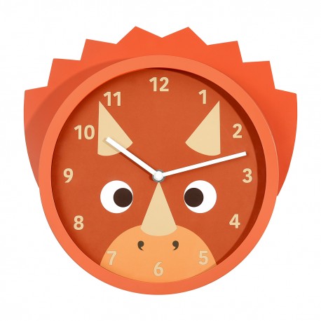 LITTLE STACKERS TROP TRICERATOPS WALL CLOCK