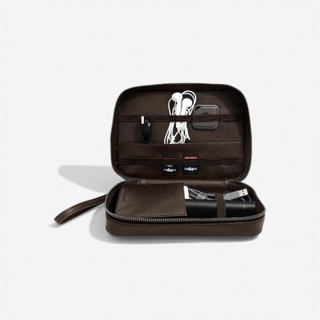 STACKERS MENS BROWN CABLE TIDY BAG