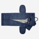 STACKER PEBBLE NAVY & GOLD ZIPPED SUIT BAG