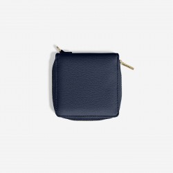 STACKERS PEBBLE NAVY COMPACT JEWELLERY ROLL