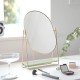 STACKERS DRESSING TABLE MATT GOLD MIRROR & SAGE GREEN JEWELLERY STAND