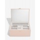 STACKERS CLASSIC TWO TONE JEWELLERY BOX BLUSH PINK