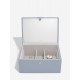 STACKERS CLASSIC TWO TONE JEWELLERY BOX DUSKY BLUE