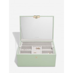 STACKERS CLASSIC TWO TONE JEWELLERY BOX SAGE GREEN