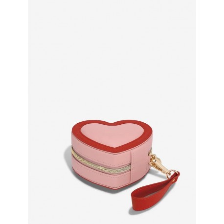 STACKERS PINK HEART TRAVEL JEWELLERY BOX